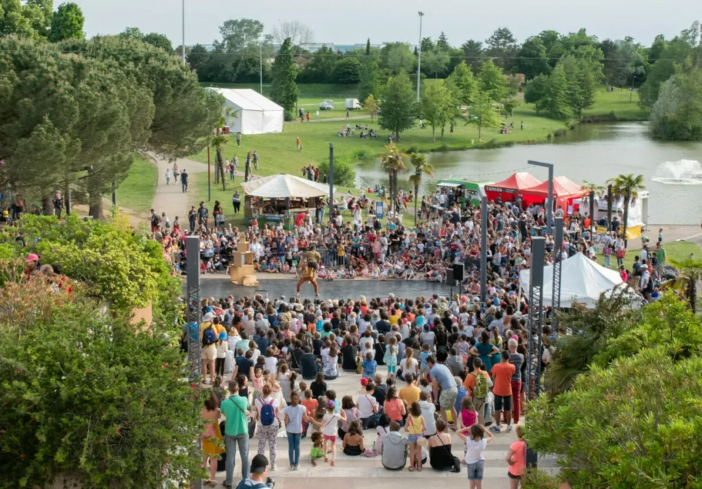 Photo parc Odyssud pendant le festival Plan du festival