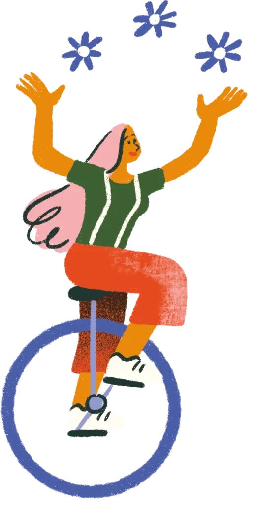 Illustration monocycle